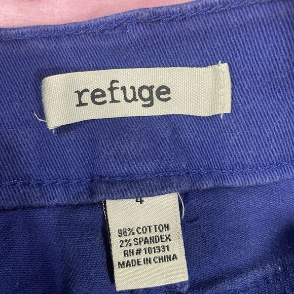 Y2k Refuge Size 4 Royal Blue Fringe Short Shorts - Picture 2 of 5